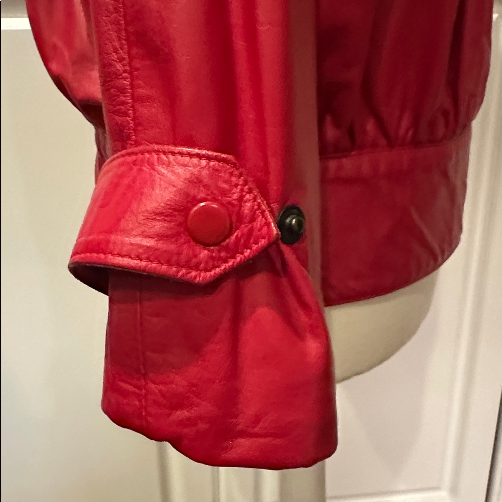 Red Leather Jacket - Picture 8 of 11